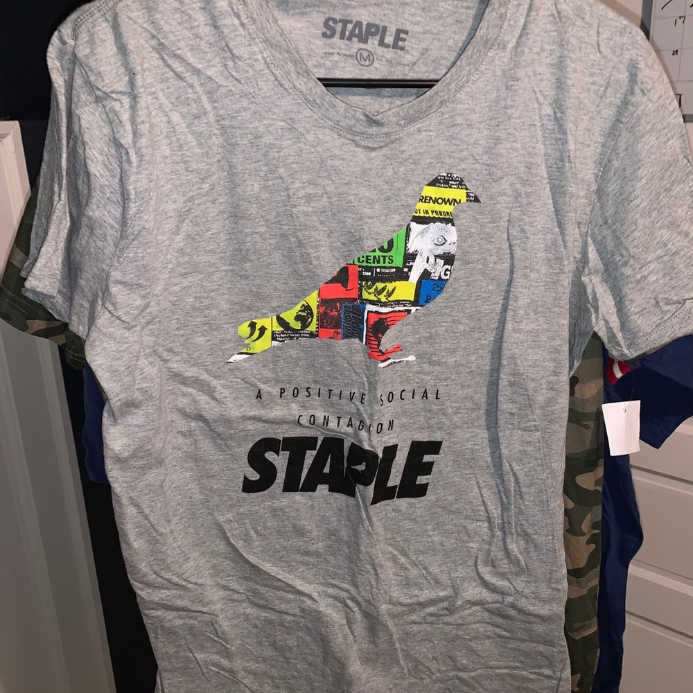 Staple graphic tee.